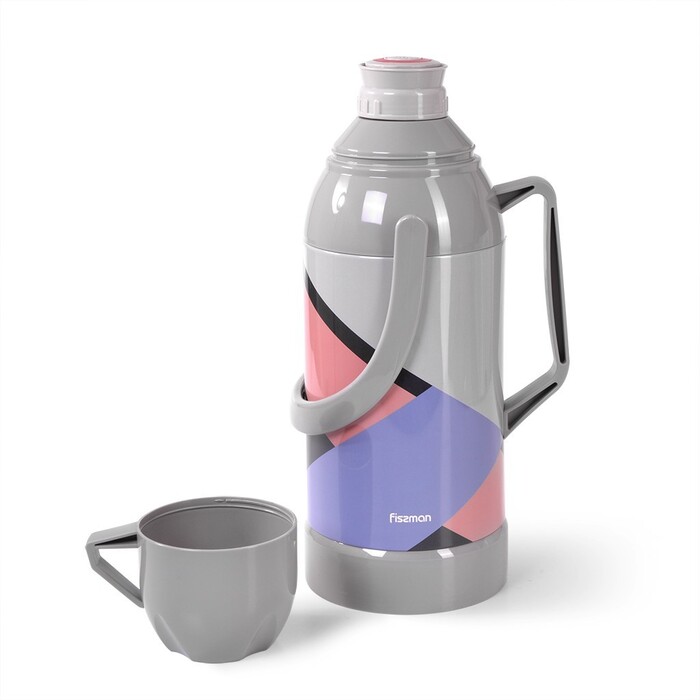 Термос Fissman 3200 мл сталевий корпус зі скляною колбою (9843)