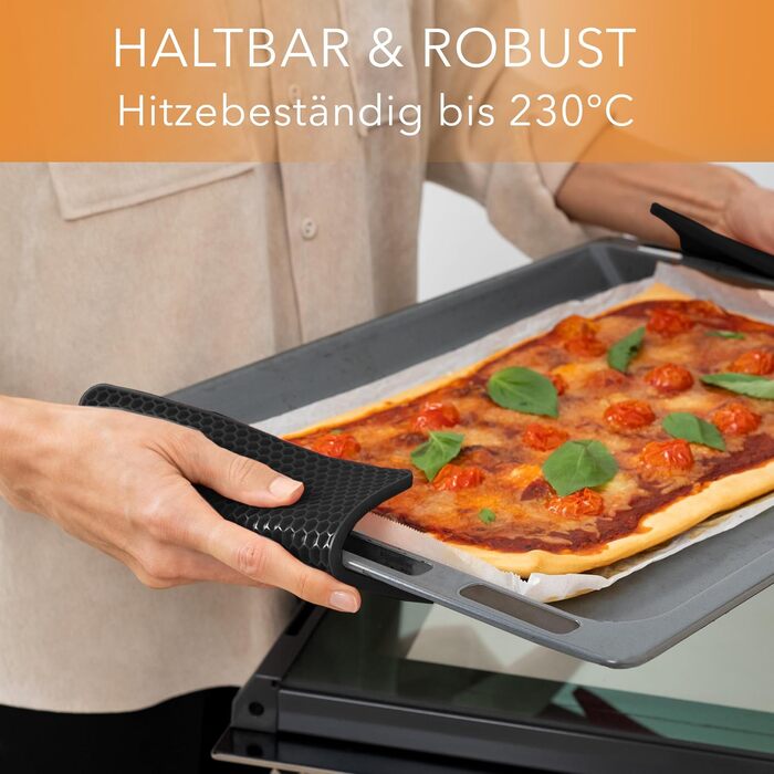 Силіконові підставки під гаряче 4 шт чорні AVANA