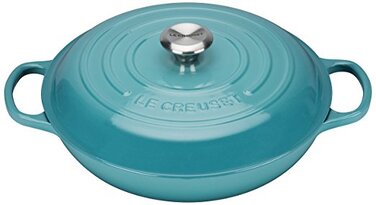 Сковорода-жаровня чавунна 30 см, бірюзовий Le Creuset