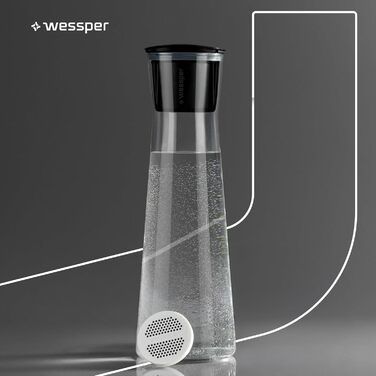 Стеклянный графин для фильтрации воды 1 л Wessper