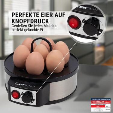 Електрична яйцеварка - 7 яєць, 400 Вт Clatronic