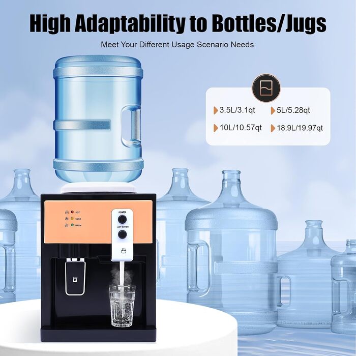 Кулер для гарячої та холодної води 550 Вт чорний DHQCQL