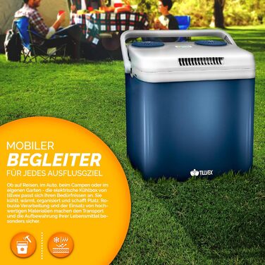 Електричний автохолодильник 32 л 58 Вт синій tillvex