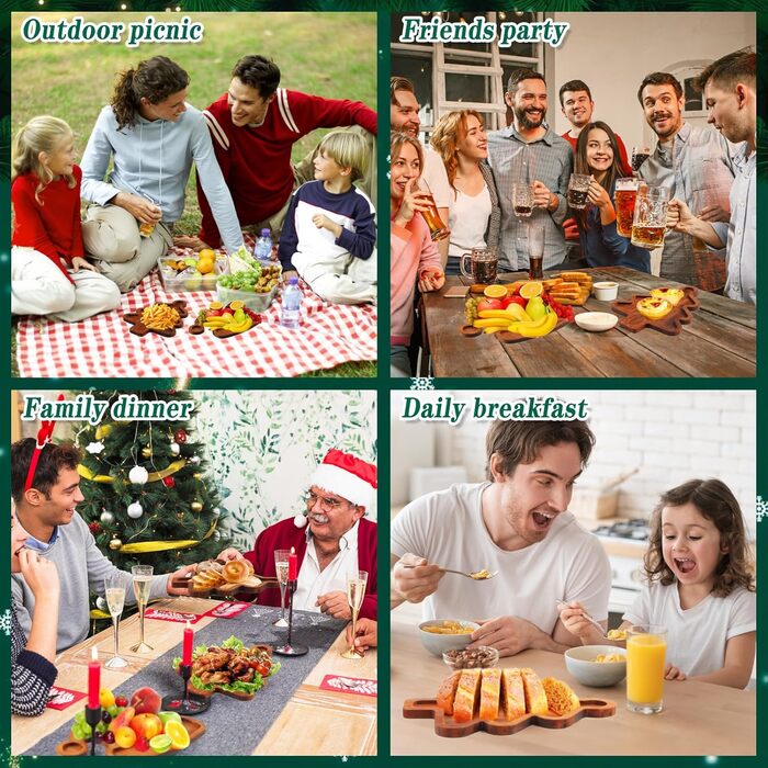 Тарелка для сладостей в форме рождественской елки Dwafill