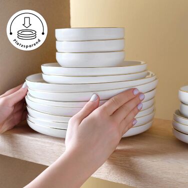 Набір посуду 59 предметів на 12 осіб Karaca Sunset