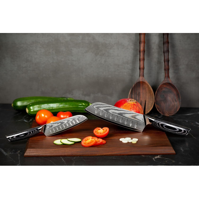 Набір дамаських ножів 31 та 23 см Pro Wolfblood