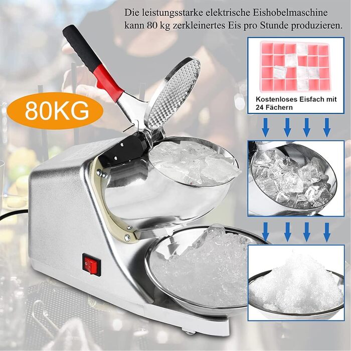 Електричний льодоподрібнювач 300 Вт Tosucs