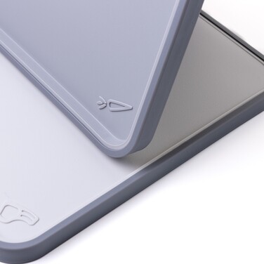 Набір з 2-х обробних дощок Fissman 34х28 см, колір СІРИЙ пластик, ТПР (8057)