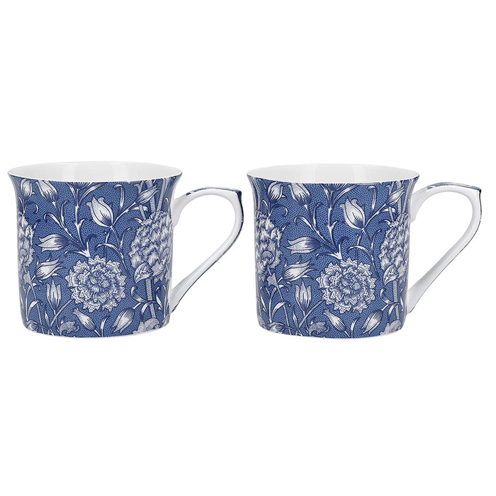 Набор кружек для чая CreativeTops William Morris 'WILD TULIP', фарфор, 2 шт., 300 мл
