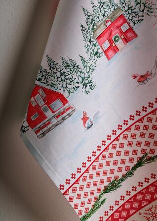 Набір з 3 різдвяних кухонних рушників  Rural Christmas 50 x 70 см Maison d' Hermine