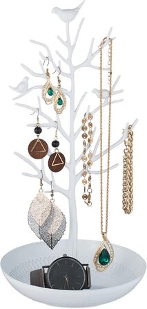 Тримач для прикрас 15 х 16 х 30 см, білий Relaxdays