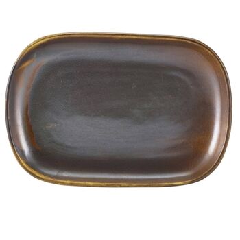 Блюдо прямоугольное 29x19.5 см, Terra Porcelain Rustic Copper, GenWare