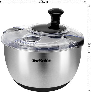 Миска-сушарка для овочів, сталь SveBake