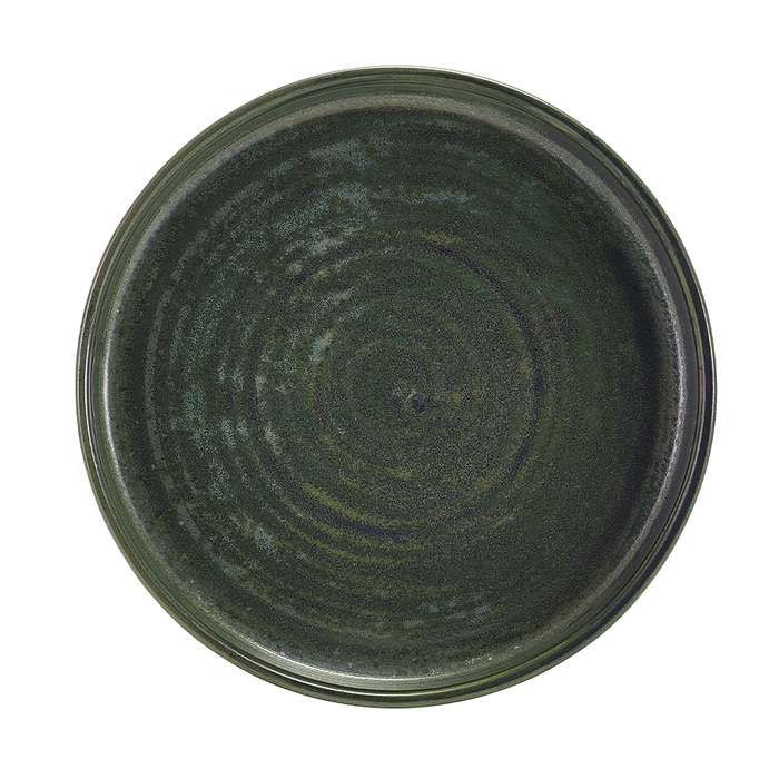 Презентаційна тарілка з бортиком 18*h 2.6 см, зелена, Terra Porcelain Aqua Green, GenWare