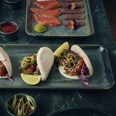 Блюдо прямоугольное 36*16.5 см, зеленое, Terra Porcelain Aqua Green, GenWare