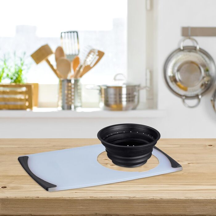 Обробна дошка із ситечком 50 х 19 х 12 см Relaxdays