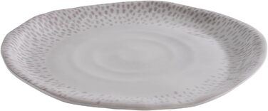 Тарілка меламінова 26,5 см біло-сіра FOOTMARK APS