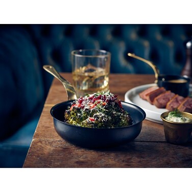 Сковорода для подачи 15.5*4 см, 600 мл, круглая, металлическая, Black Vintage Steel, GenWare