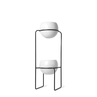 Підставка для вазонів 69,2x30,5x21,9 см чорно-біла Nesta Zweistufiger Pflanzenhalter Umbra