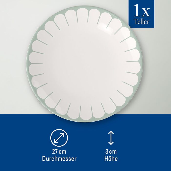 Обеденная тарелка 26,6 см, зеленый Fleur Villeroy & Boch