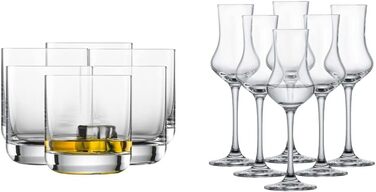 Пивний кухоль SCHOTT ZWIESEL Convention 0,2 л (набір з 6 шт. ), простий пивний келих для пільзнера, кришталеві келихи Tritan, які можна мити в посудомийній машині, Зроблено в Німеччині (артикул 175500) (Келих для віскі - 0,285 л, комплект з Digestifset Cl