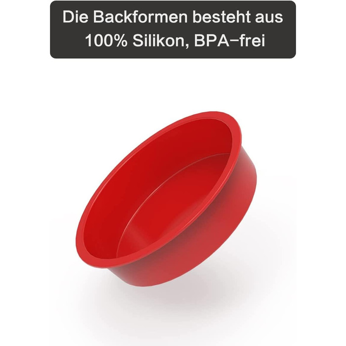 Силіконові круглі форми для випічки 24 см 2 шт. SILIVO