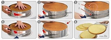 Форма для випічки і нарізки бісквіта без дна Ø 26 см Back - Helfer Dr. Oetker