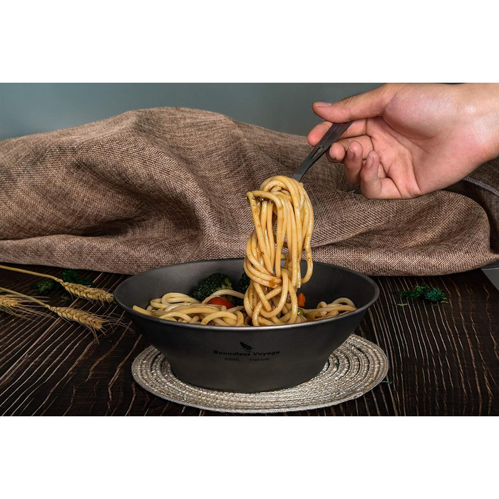 Титанова тарілка для кемпінгу 800 мл Boundless Voyage