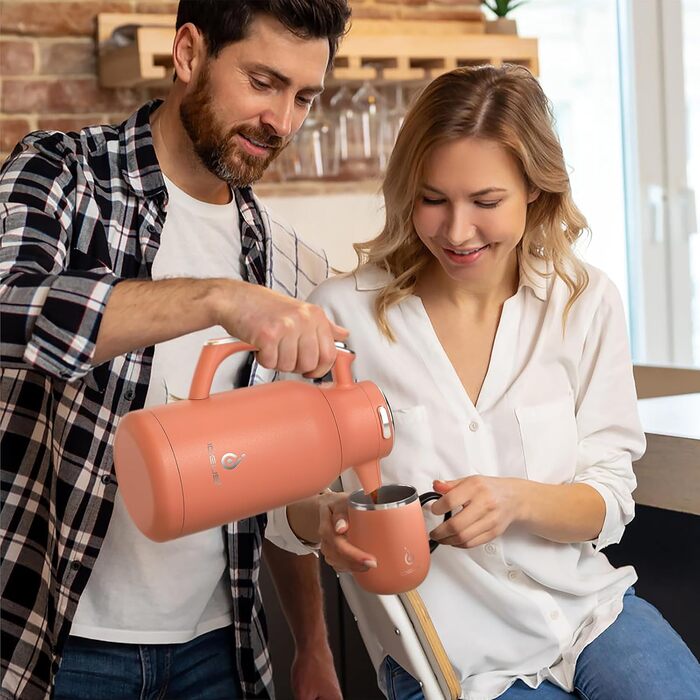 Термос-кавник 2 л, кораловий Ideus