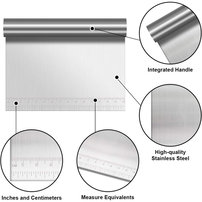 Набір скребків для тіста 3 шт Vicloon