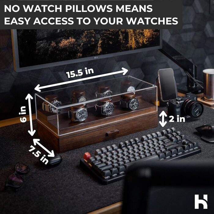 Витрина для часов премиум-класса на 7 часов Holme & Hadfield