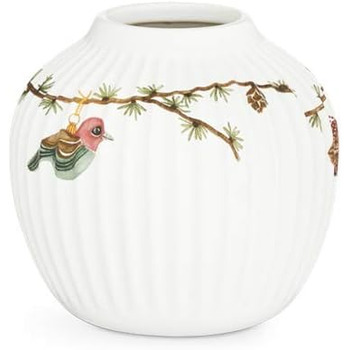 Ваза 13 см белая с акварельной росписью Christmas Hammershøi Kähler