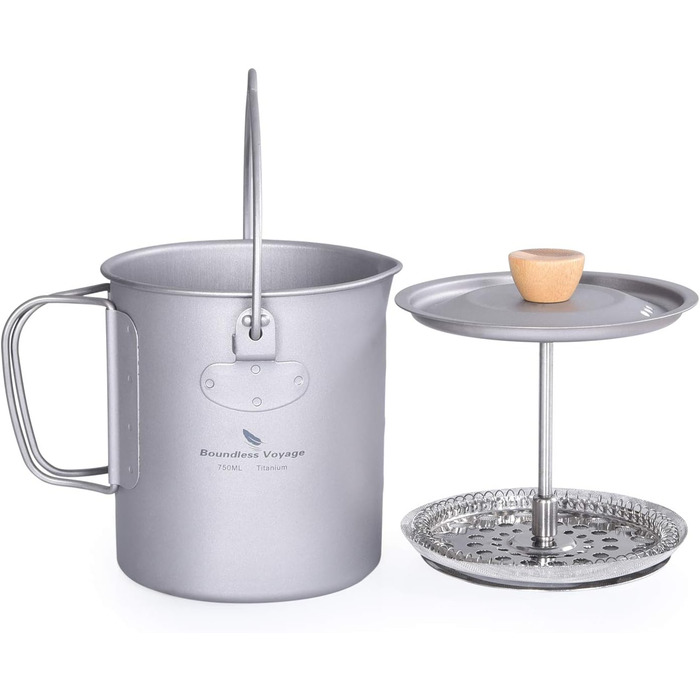 Титанова чашка для кемпінгу 750 мл Boundless Voyage