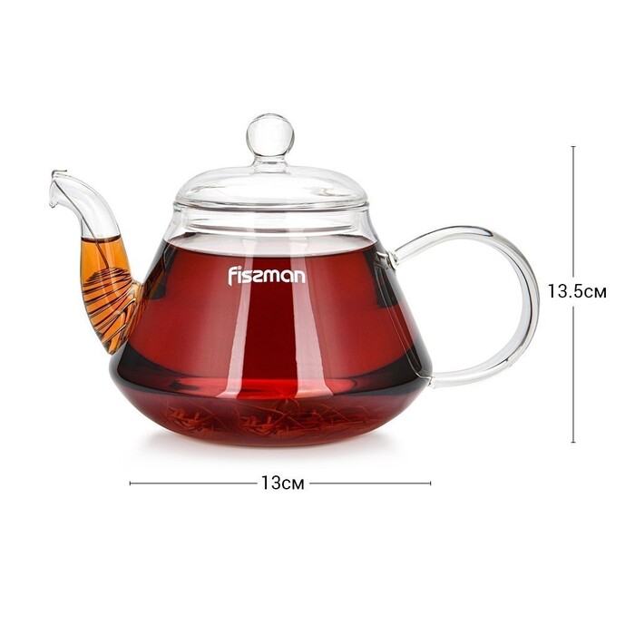 Чайник для заварювання 1000 мл зі сталевим фільтром Fissman