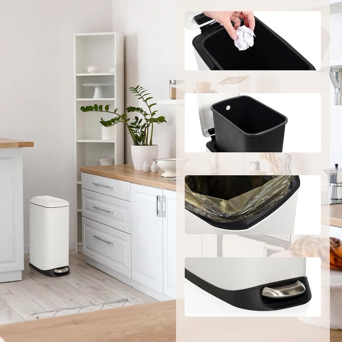 Сміттєвий бак з педаллю та кришкою 20 л hjh OFFICE