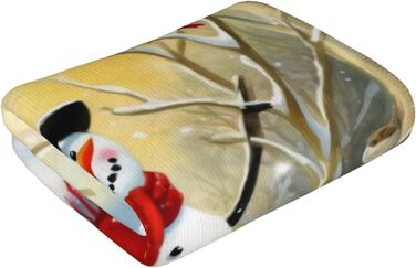 Рушник для ванної кімнати 70 х 40 см Сніговик Ouqiuwa