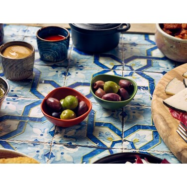 Соусник меламіновий 8.5*4 см, 103 мл, трикутний, зелений, GenWare