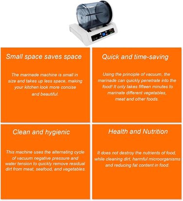 Вакуумний маринатор для м'яса та овочів 7 л білий LNNLOO