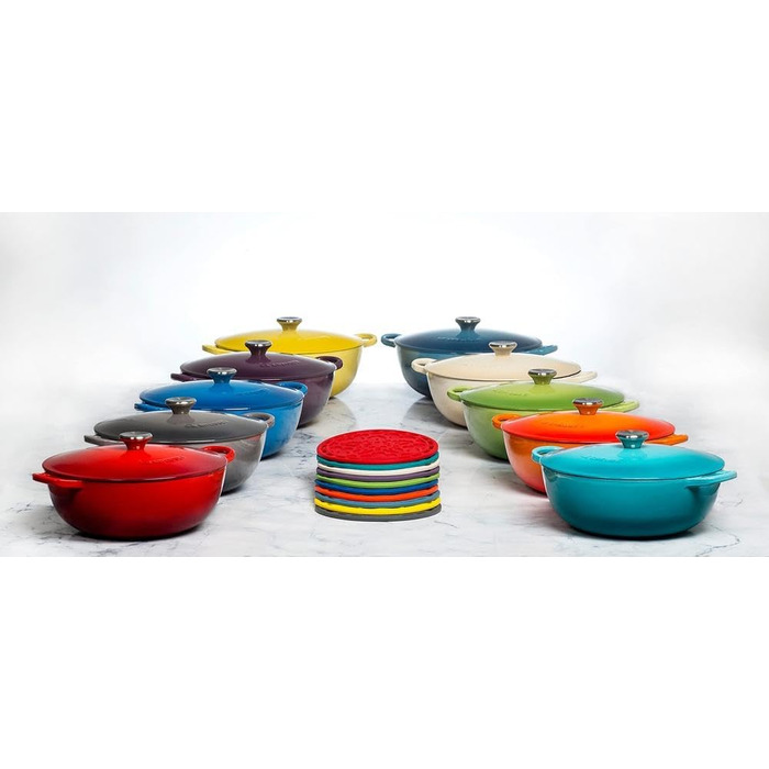 Підставка Le Creuset Tradition з силікону, термостійка до 250C, Ø 20 см, 93007300060000 (Цитрусові)