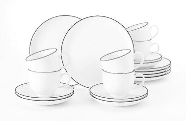 Кофейный сервиз 18 предметов Black Line Lido Seltmann