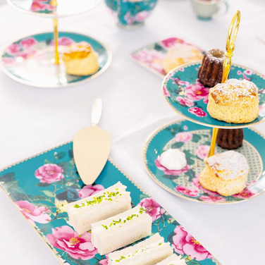 Подставка для пирожных двухуровневая Maxwell & Williams TEAS&C`S Silk Road Aqua, фарфор, 19,5 х 23 см