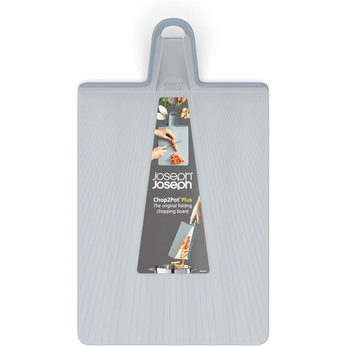 Складна обробна дошка Joseph Joseph Chop2Pot Plus з ручкою - (блідо-блакитна, велика)