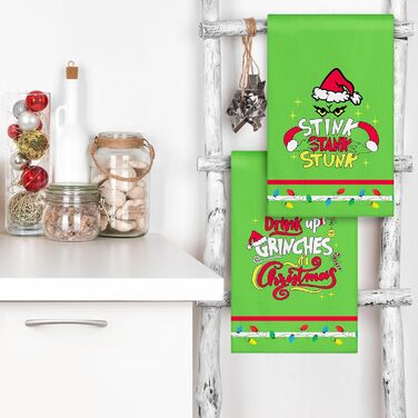 Набір з 2 різдвяних кухонних рушників 45 x 65 см, набір A Ohok