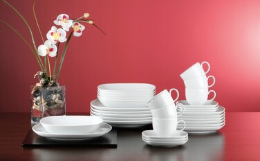 Набір столового посуду 30 предметів білий Sketch Basic Seltmann