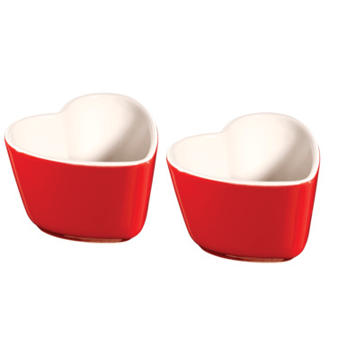 Набір форм для запікання в формі 0.08 л серця 2 предмета Cherry Staub