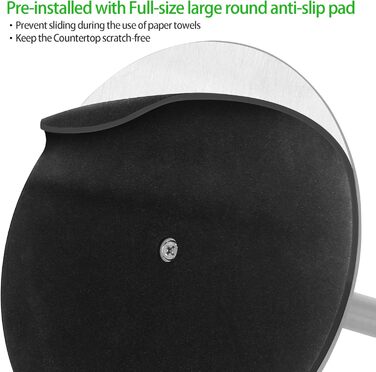 Тримач для кухонних рулонів настільний 31 см, сріблястий OBODING