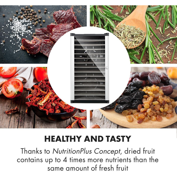 Дегідратор на 14 полиць, 1000 Вт Fruit Jerky 14 Klarstein