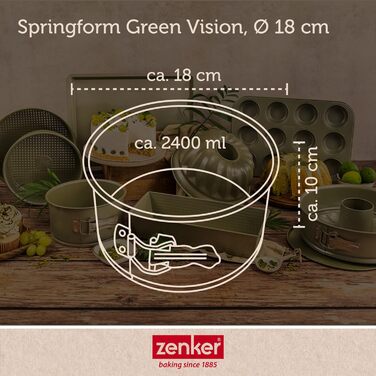 Форма для випічки роз'ємна 18 см Green Vision Zenker