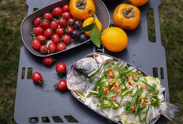 Титанова тарілка для кемпінгу iBasingo