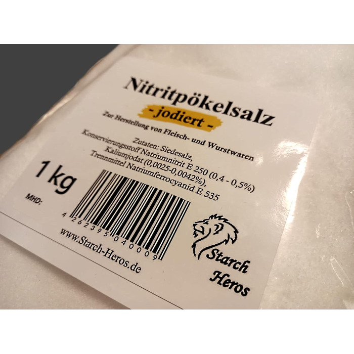 Нітритна сіль для копчення з йодом 1 кг Starch Heros